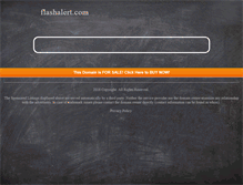 Tablet Screenshot of flashalert.com