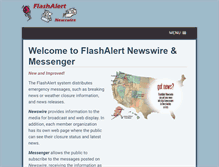 Tablet Screenshot of flashalert.net